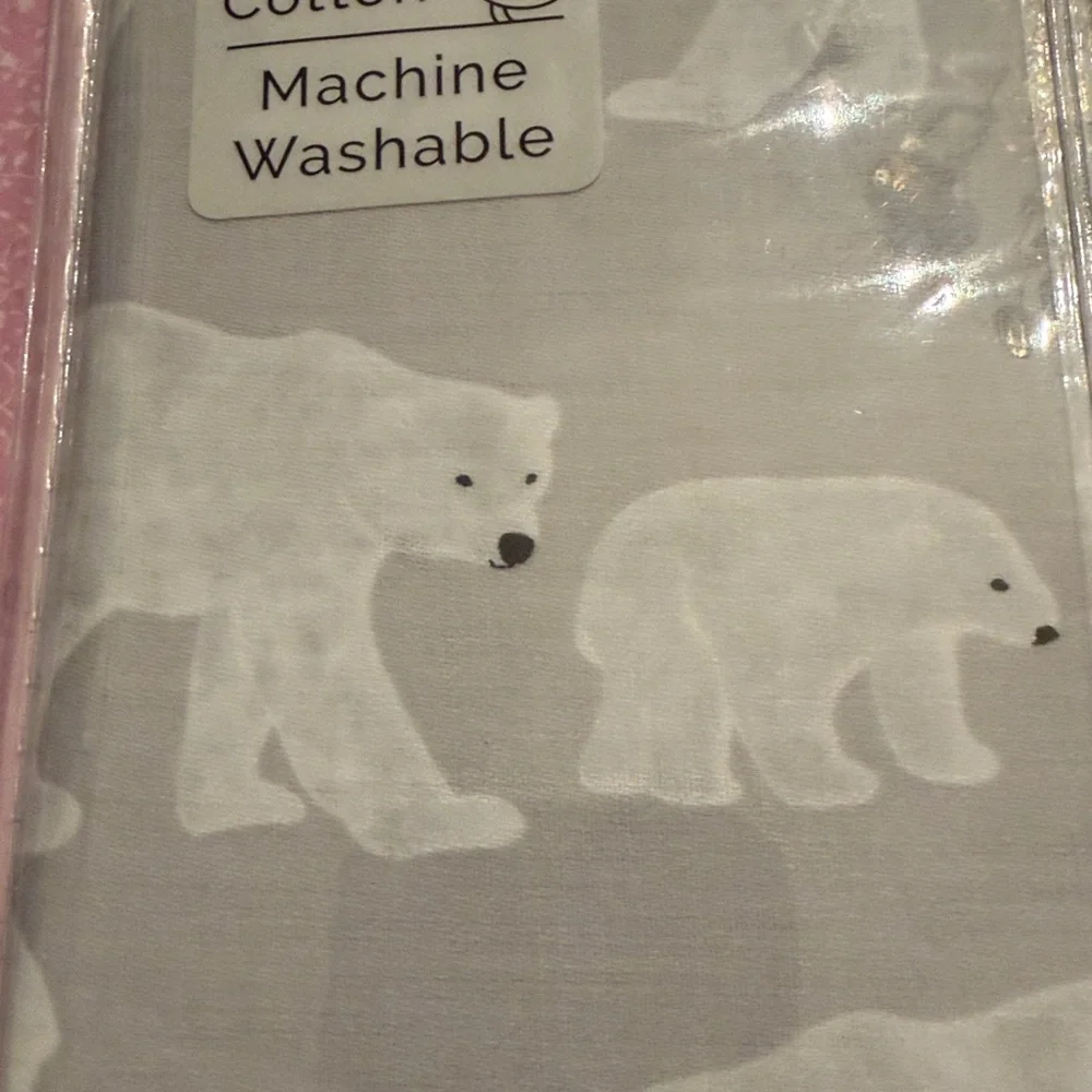 Dreamers White Polar Bear Sheet Set Full size 100%Cotton BNIP